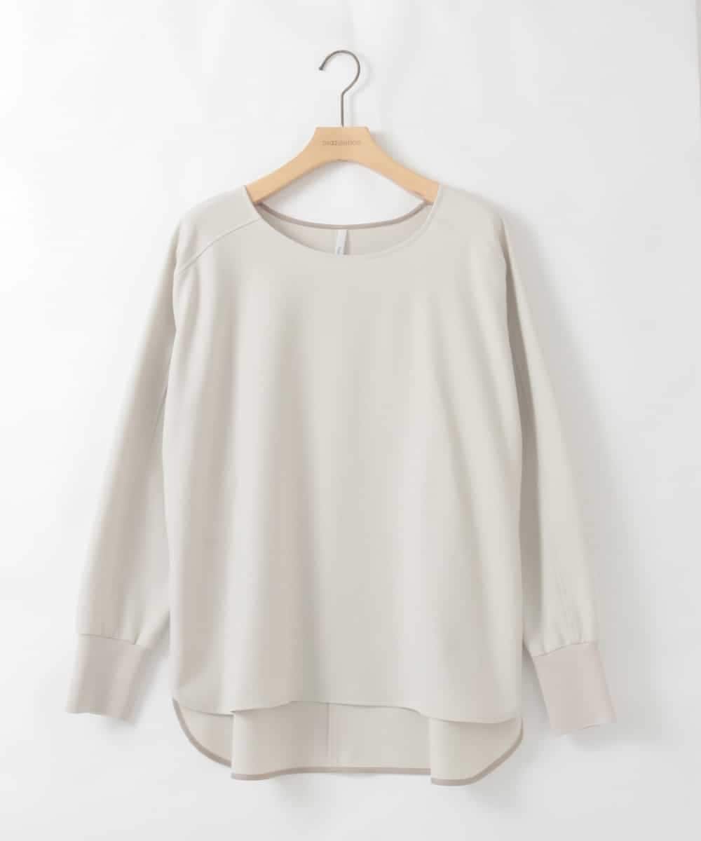 ZMBAE30130 al'aise modulation(アレーズモジュレーション) 【洗える】テールロングミニマムブラウス ベージュ