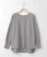 ZMBAE30130 al'aise modulation(アレーズモジュレーション) 【洗える】テールロングミニマムブラウス ダークグレー