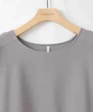 ZMBAE30130 al'aise modulation(アレーズモジュレーション) 【洗える】テールロングミニマムブラウス ダークグレー