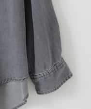 ZMBAE35150 al'aise modulation(アレーズモジュレーション) バックボタンデニムシャツ ブラック