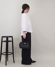 ZMBEE01099 al'aise modulation(アレーズモジュレーション) 【洗える】バイカラーパイピングシアーブラウス アイボリー