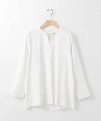 ZMBEE04140 al'aise modulation アシメパールスキッパーブラウス