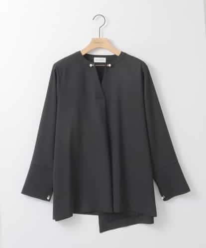 ZMBEE04140 al'aise modulation アシメパールスキッパーブラウス