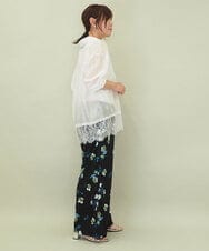 ZMBEE07150 al'aise modulation(アレーズモジュレーション) 裾レースシアーシャツ アイボリー