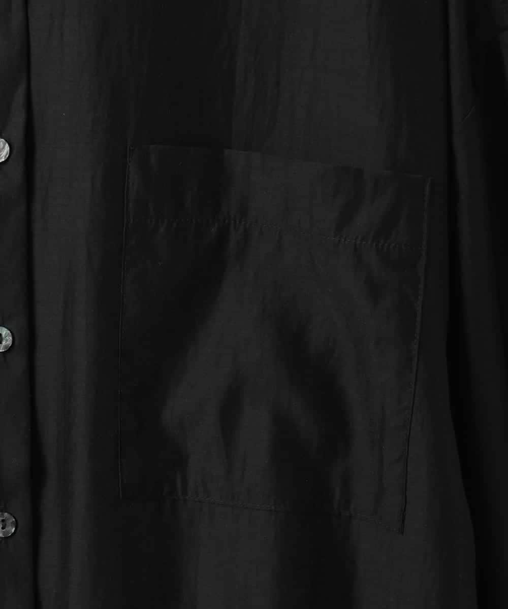 ZMBEE07150 al'aise modulation(アレーズモジュレーション) 裾レースシアーシャツ ブラック