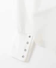 ZMBEE08079 al'aise modulation(アレーズモジュレーション) カットジョーゼットクルーネックブラウス アイボリー