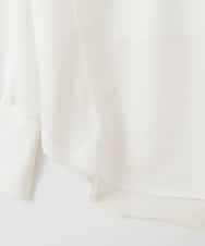 ZMBEE08079 al'aise modulation(アレーズモジュレーション) カットジョーゼットクルーネックブラウス アイボリー