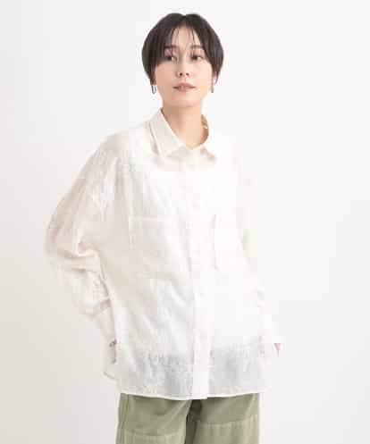 ZMBGB11160  フラワー総刺繍ブラウス