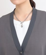 ZMBGB47150 al'aise modulation(アレーズモジュレーション) 【セットアップ対応】裾タックコクーンシルエットベスト ダークグレー