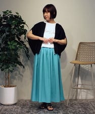 ZMBGB59095 al'aise modulation(アレーズモジュレーション) 【洗える】バルーンフォルムジップブルゾン ブラック