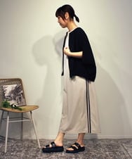 ZMBGB59095 al'aise modulation(アレーズモジュレーション) 【洗える】バルーンフォルムジップブルゾン ブラック