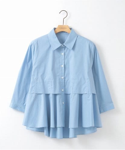 ZMBGE10129 al'aise modulation 【洗える】ティアードフレアブラウス