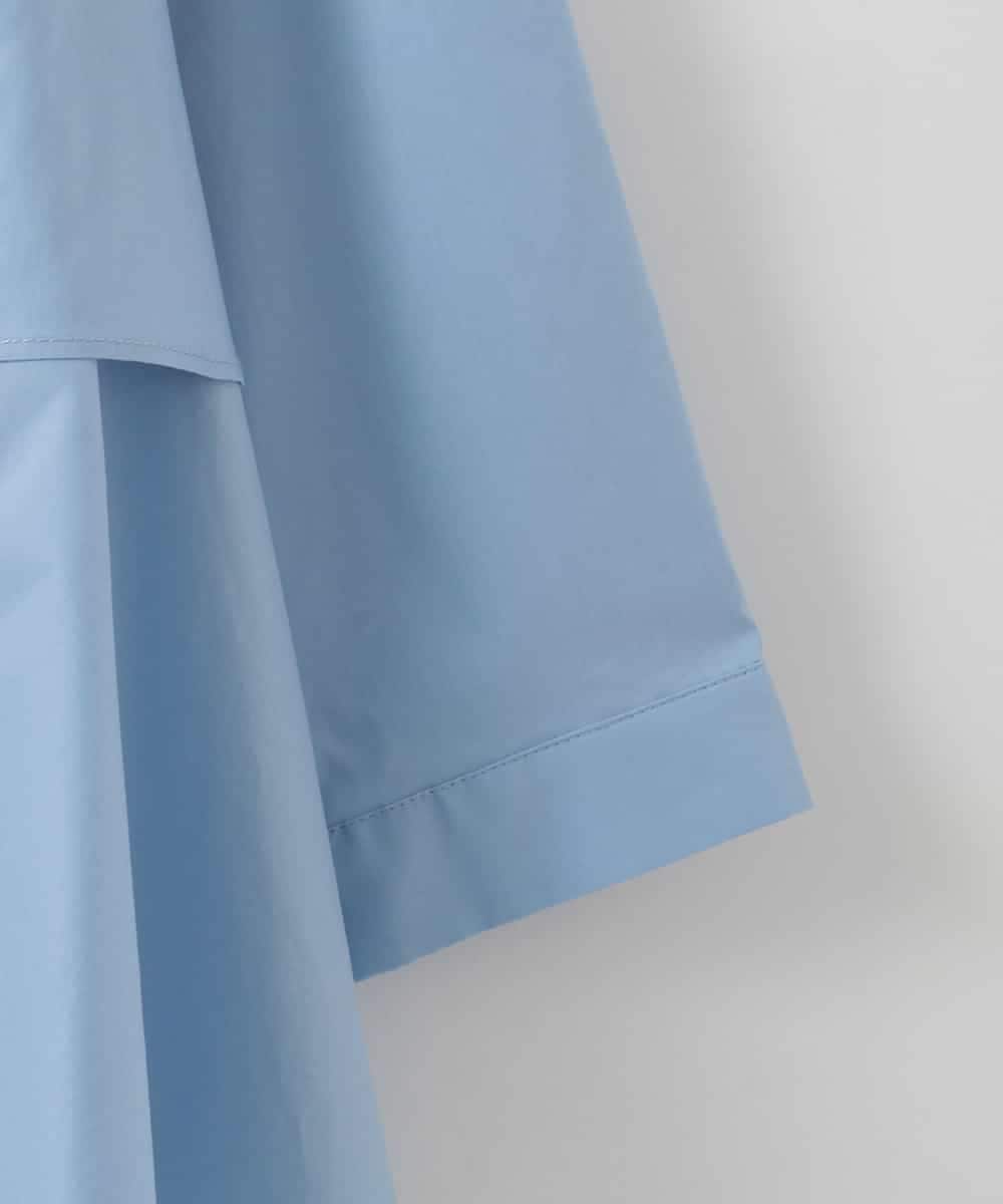 ZMBGE10129 al'aise modulation(アレーズモジュレーション) 【洗える】ティアードフレアブラウス ブルー