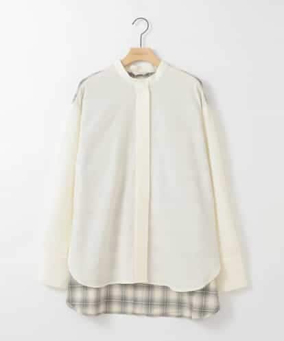 ZMBGE13089 al'aise modulation バックチェックデザインシャツ