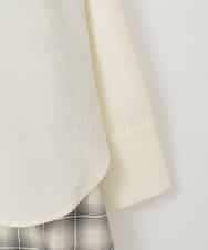 ZMBGE13089 al'aise modulation(アレーズモジュレーション) バックチェックデザインシャツ ホワイト