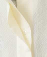 ZMBGE13089 al'aise modulation(アレーズモジュレーション) バックチェックデザインシャツ ホワイト