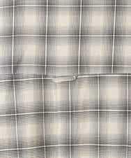 ZMBGE13089 al'aise modulation(アレーズモジュレーション) バックチェックデザインシャツ ホワイト