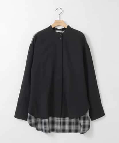 ZMBGE13089 al'aise modulation バックチェックデザインシャツ