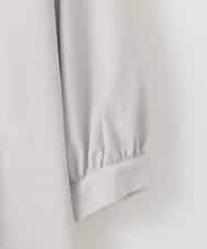 ZMBGE16080 al'aise modulation(アレーズモジュレーション) 【洗える】ピンタックスキッパーブラウス ダークグレー