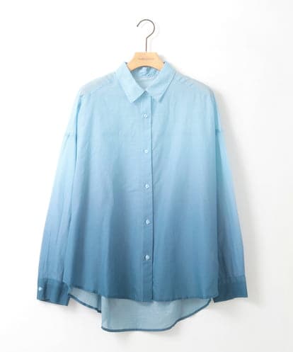 ZMBGE17090 al'aise modulation 【洗える】グラデーションシアーシャツ
