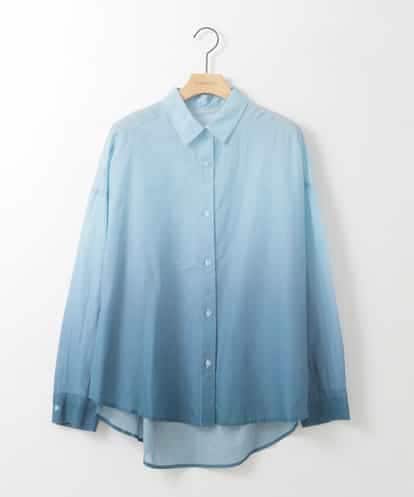 ZMBGE17090 al'aise modulation 【洗える】グラデーションシアーシャツ