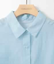 ZMBGE17090 al'aise modulation(アレーズモジュレーション) 【洗える】グラデーションシアーシャツ ライトブルー