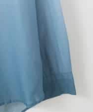 ZMBGE17090 al'aise modulation(アレーズモジュレーション) 【洗える】グラデーションシアーシャツ ライトブルー