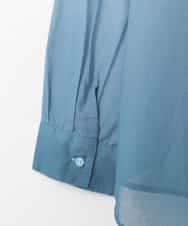 ZMBGE17090 al'aise modulation(アレーズモジュレーション) 【洗える】グラデーションシアーシャツ ライトブルー