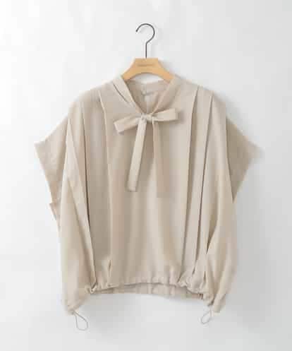 ZMBGE20110 al'aise modulation タックプリーツボウタイブラウス