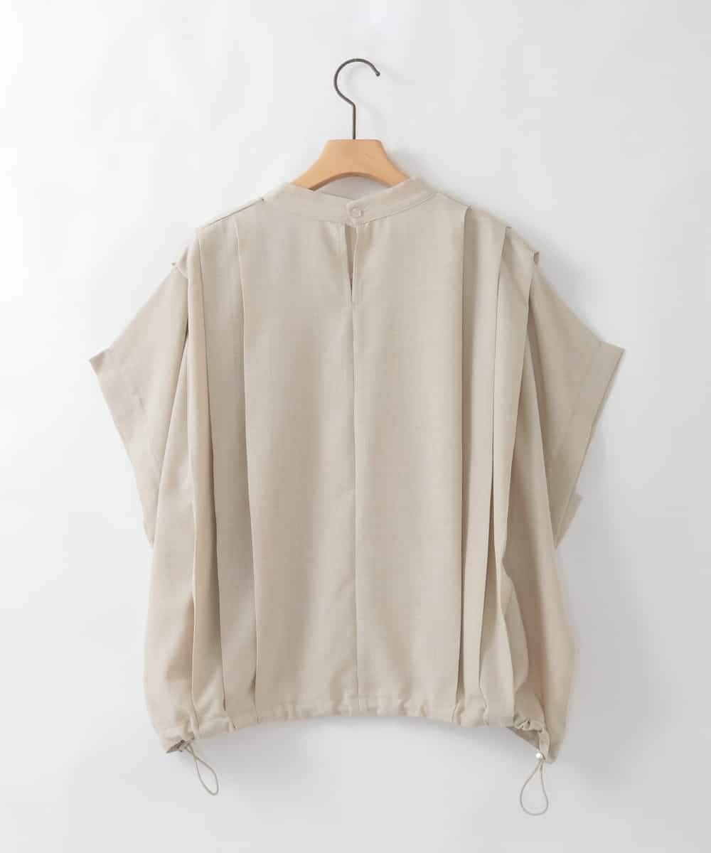 ZMBGE20110 al'aise modulation(アレーズモジュレーション) タックプリーツボウタイブラウス ベージュ