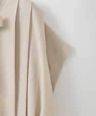 ZMBGE20110 al'aise modulation(アレーズモジュレーション) タックプリーツボウタイブラウス ベージュ