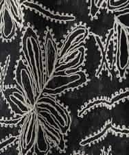 ZMBGE22120 al'aise modulation(アレーズモジュレーション) レース刺繍ベスト ブラック