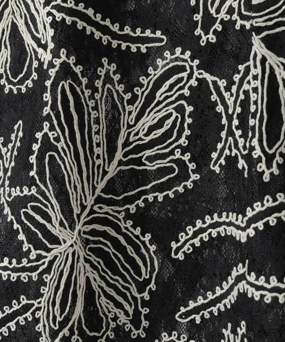 ZMBGE22120 al'aise modulation(アレーズモジュレーション) レース刺繍ベスト ブラック