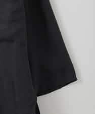 ZMBGE23169 al'aise modulation(アレーズモジュレーション) ドッキング Vネックブラウス ネイビー