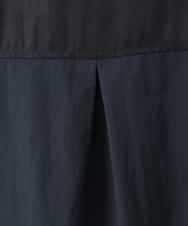 ZMBGE23169 al'aise modulation(アレーズモジュレーション) ドッキング Vネックブラウス ネイビー