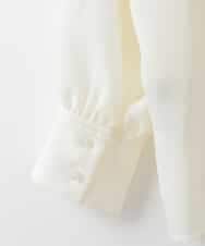 ZMBGE24149 al'aise modulation(アレーズモジュレーション) ボウタイ&フリルデザインブラウス ホワイト