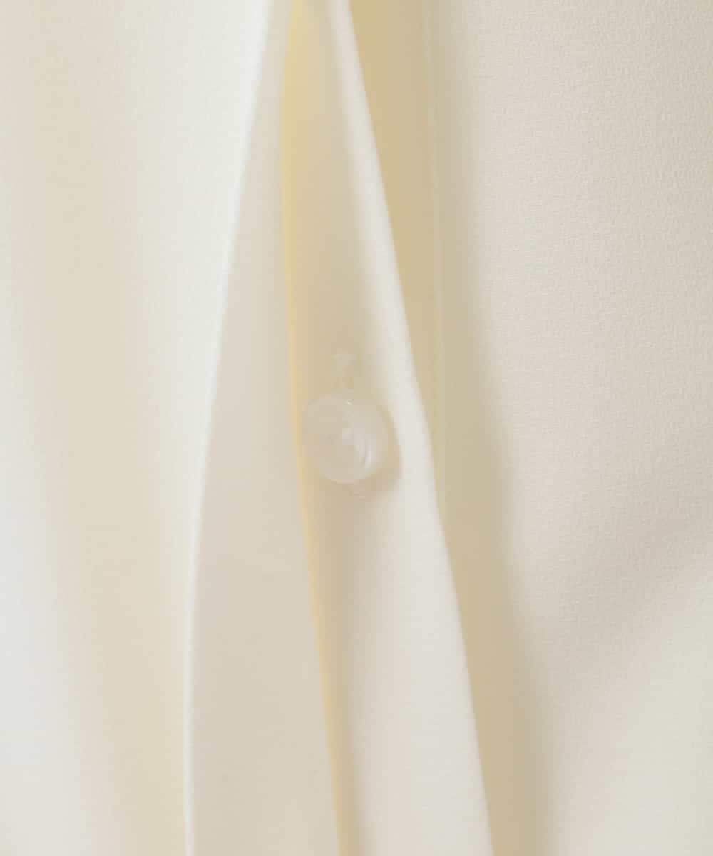 ZMBGE24149 al'aise modulation(アレーズモジュレーション) ボウタイ&フリルデザインブラウス ホワイト