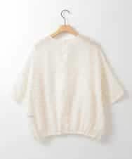 ZMBGE25139 al'aise modulation(アレーズモジュレーション) メッシュリボンシアープルオーバー ホワイト