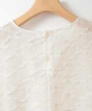 ZMBGE25139 al'aise modulation(アレーズモジュレーション) メッシュリボンシアープルオーバー ホワイト