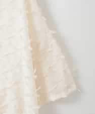 ZMBGE25139 al'aise modulation(アレーズモジュレーション) メッシュリボンシアープルオーバー ホワイト