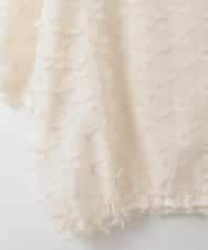 ZMBGE25139 al'aise modulation(アレーズモジュレーション) メッシュリボンシアープルオーバー ホワイト