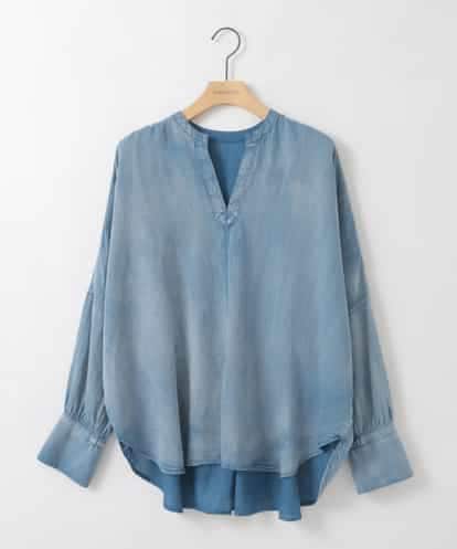ZMBGE27138 al'aise modulation デニムライクスキッパーブラウス