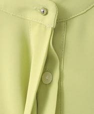 ZMBGE29128 al'aise modulation(アレーズモジュレーション) プリーツヘムノーカラーブラウス イエロー