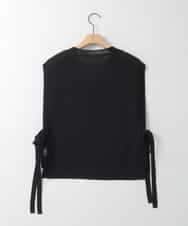 ZMBGE33098 al'aise modulation(アレーズモジュレーション) 【洗える】コード刺繍サイドリボンジレ ブラック