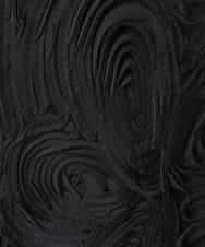 ZMBGE33098 al'aise modulation(アレーズモジュレーション) 【洗える】コード刺繍サイドリボンジレ ブラック