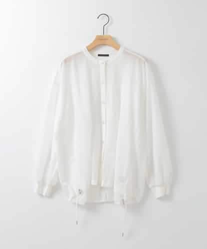 ZMBGE34128 al'aise modulation クルーネックシアーブラウス