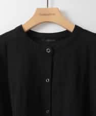 ZMBGE34128 al'aise modulation(アレーズモジュレーション) クルーネックシアーブラウス ブラック