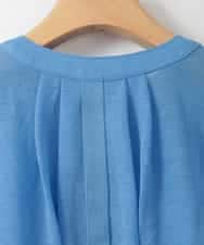 ZMBGE35128 al'aise modulation(アレーズモジュレーション) コットンシアーバンドカラーシャツ ライトブルー