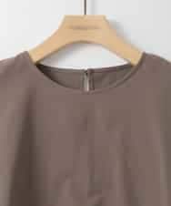 ZMBGE37080 al'aise modulation(アレーズモジュレーション) 【洗える/UV】ボックスフレアストレッチカットソー ブラウン