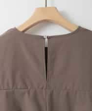 ZMBGE37080 al'aise modulation(アレーズモジュレーション) 【洗える/UV】ボックスフレアストレッチカットソー ブラウン